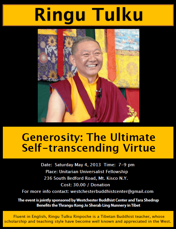 Ringu Tulku on Generosity