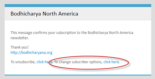 Subscriber options
